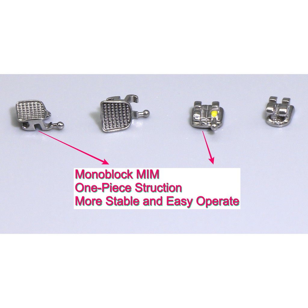 Set 10 Móc Chỉnh Hình Mini 3 Móc Tiêu Chuẩn 0.022 Màu Đen Chuyên Dụng Cho Răng Thẳng Roth 3 Hook Bracket