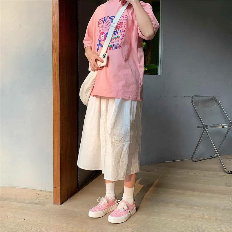Giày Sneaker Uzzlang Da Báo Hồng