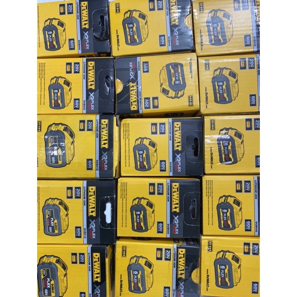 Pin Flexvolt 20V/60V Dewalt DCB606 Chính hãng DCB606  DCB609 DCB612 NEW 100% - HÀNG CHÍNH HÃNG DEWALT