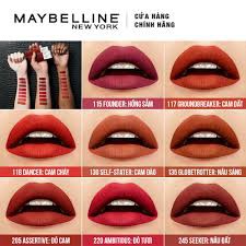 Maybelline - Son kem chuẩn lì giữ màu 16h Maybelline Super Stay Matte Ink 5ml | Thế Giới Skin Care