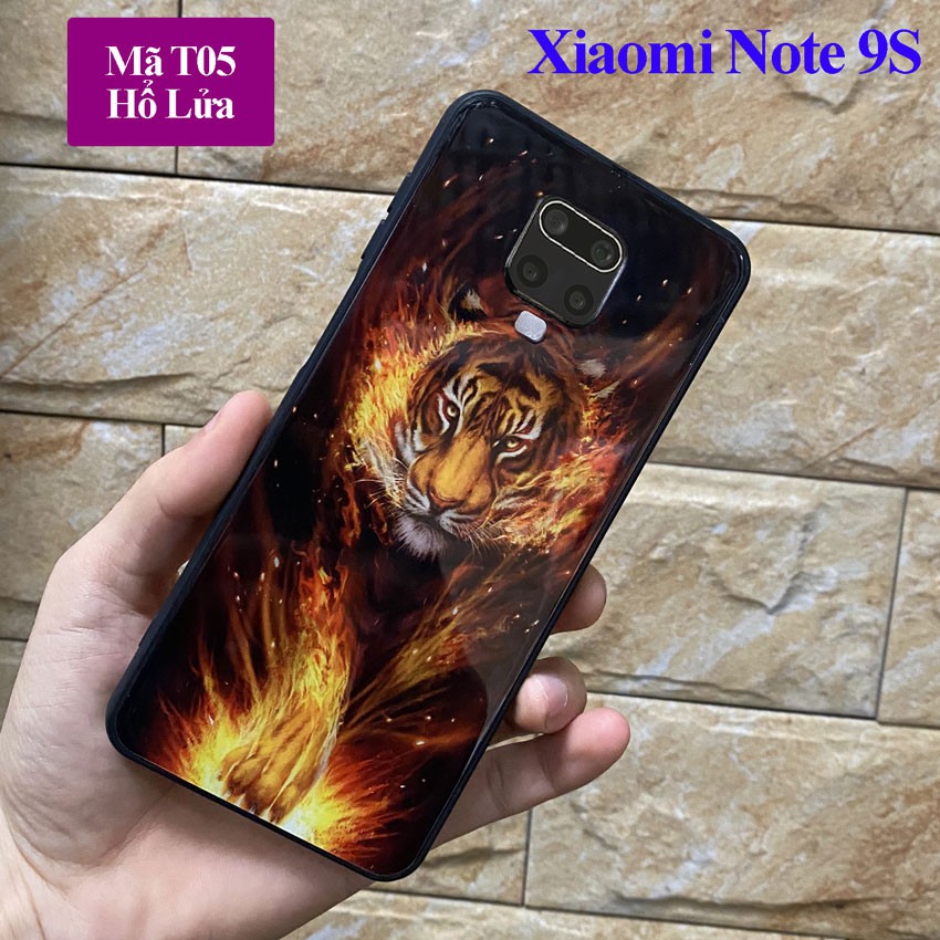 [Freeship] Ốp Xiaomi Redmi Note 9S - Ốp lưng điện thoại Xiaomi Note 9s mặt lưng kính chống trầy in hoa 3D đẹp sang trọng