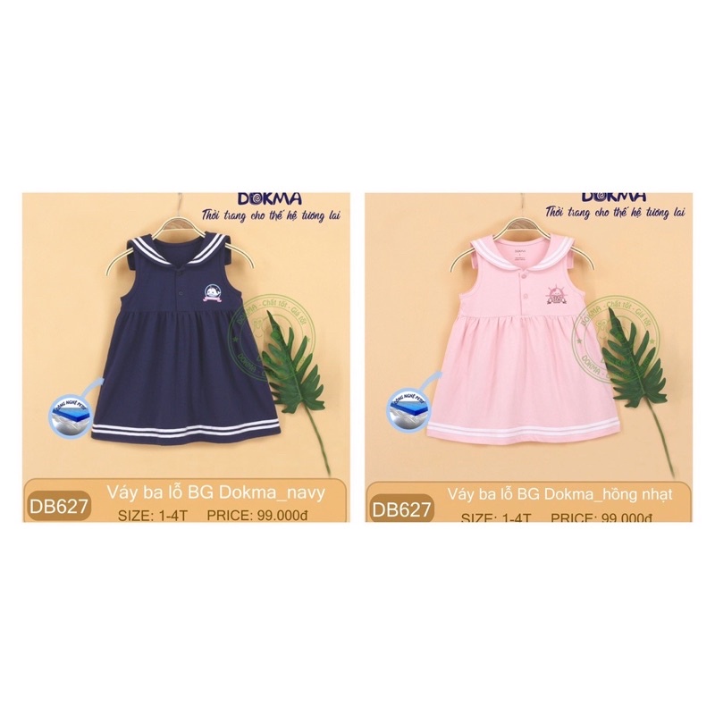 Váy thuỷ thủ Dokma bé gái DB627 - DB946