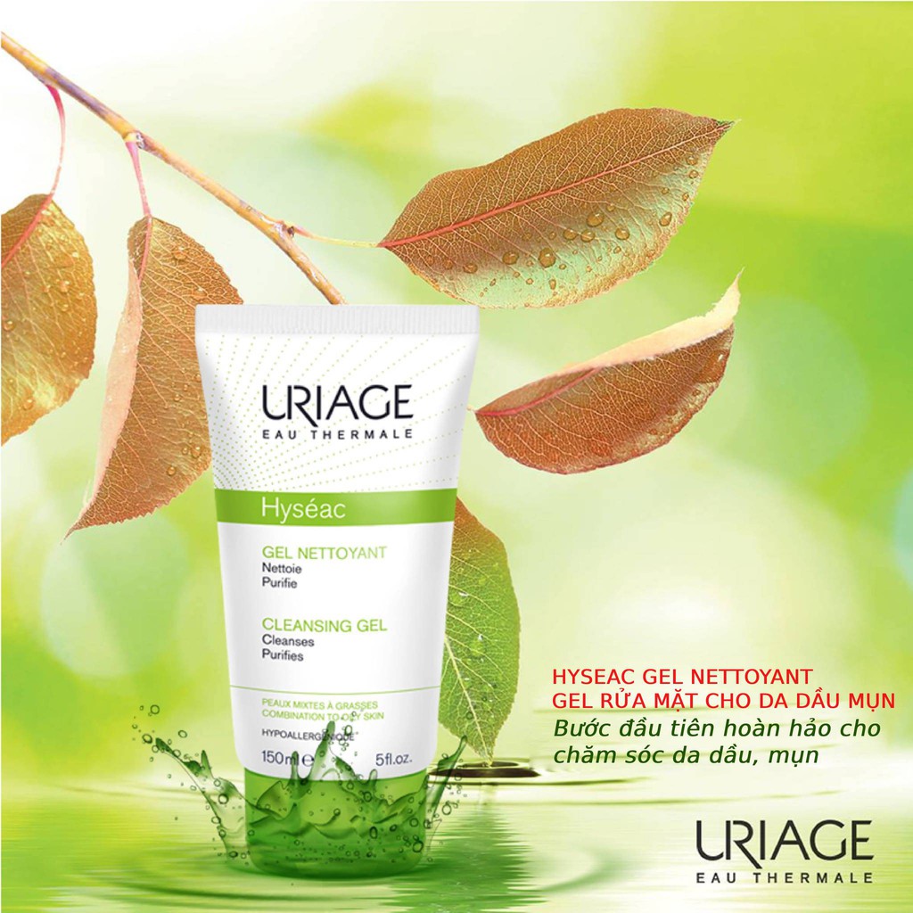 [Mã FMCGMALL -8% đơn 250K] Gel rửa mặt dành do da dầu, da mụn, và da hỗn hợp URIAGE HYSÉAC GEL NETTOYANT 150ML | BigBuy360 - bigbuy360.vn