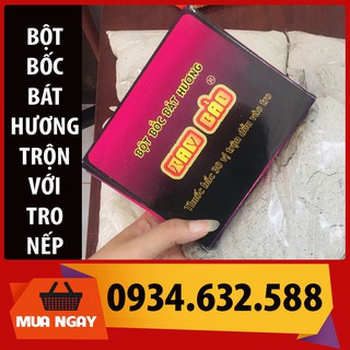 COMBO Bột bốc bát hương trộn với Tro thơm TAM BẢO - 30 vị thuốc Bắc,  dùng để bốc bát nhang