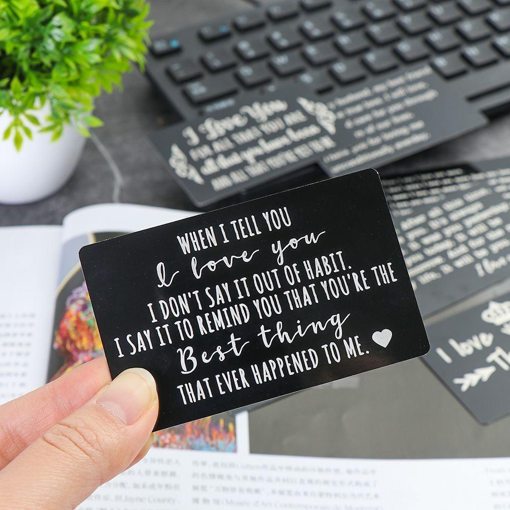 Ví Đựng Thẻ Kỷ Niệm In Chữ From Wife Girlfriend Love Note