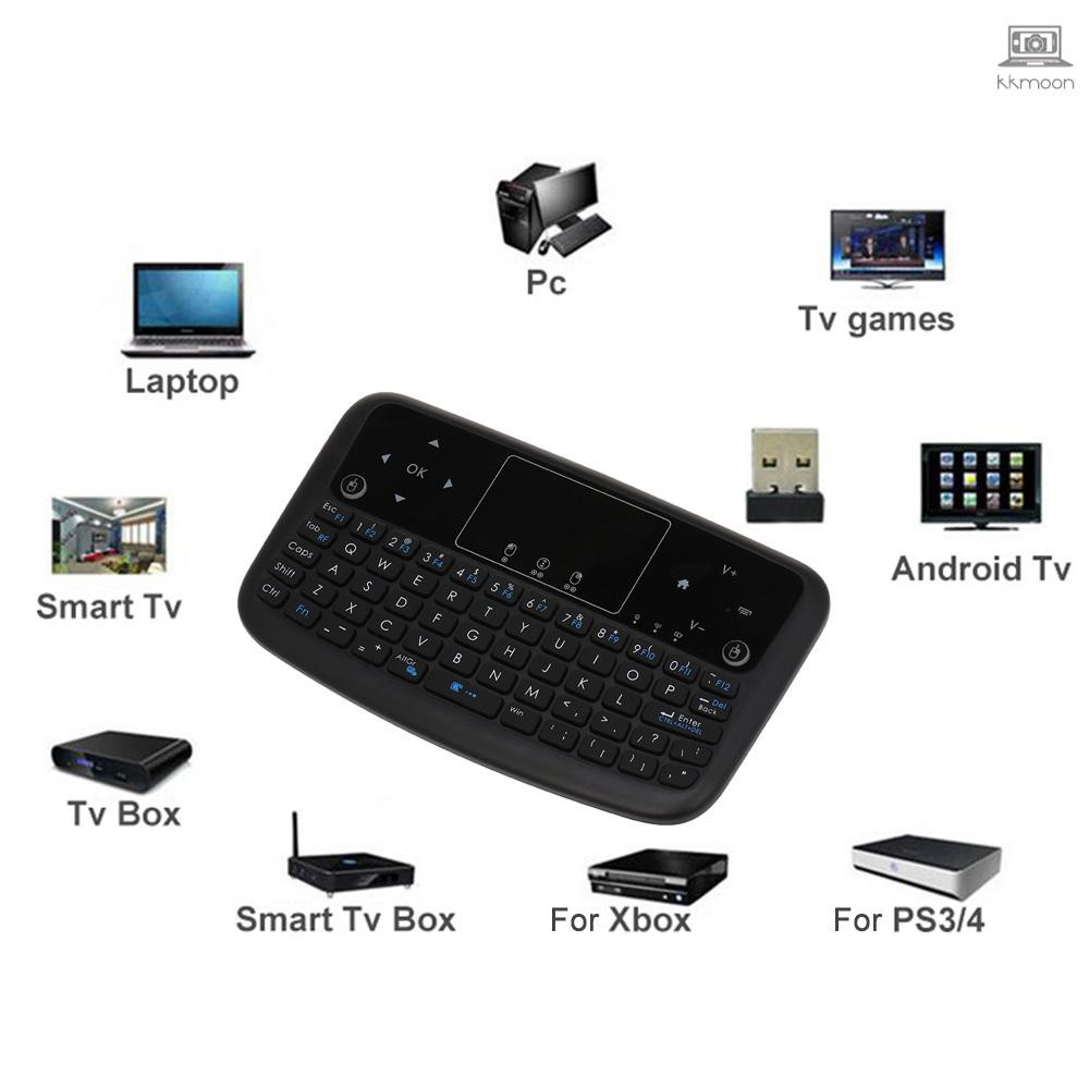 A36 Mini Wireless Keyboard 2.4GHz Air Mouse Rechargeable Touchpad Keyboard For Android TV Box Smart TV PC PS3