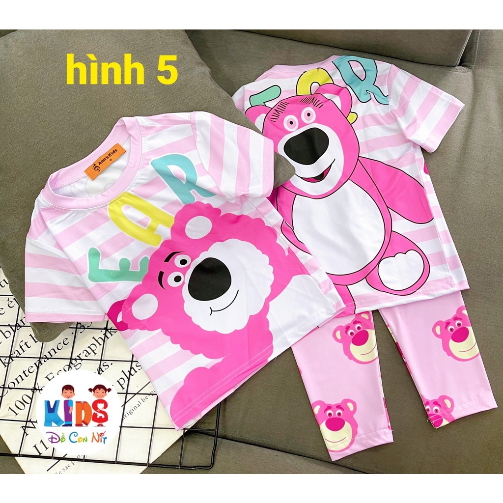TAY NGẮN QUẦN DÀI BÉ GÁI SIÊU CƯNG - ĐỒ BỘ TRẺ EM