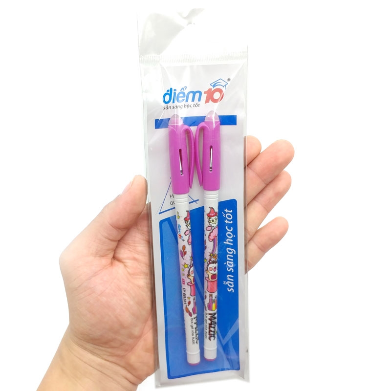 Vỉ 2 Bút Gel Xóa Được Thiên Long TP-GELE01 - Mực Tím