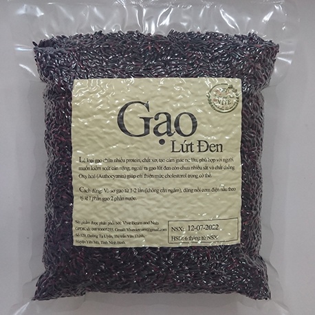 Gạo Lứt Đen Vive  túi 1kg hút chân không