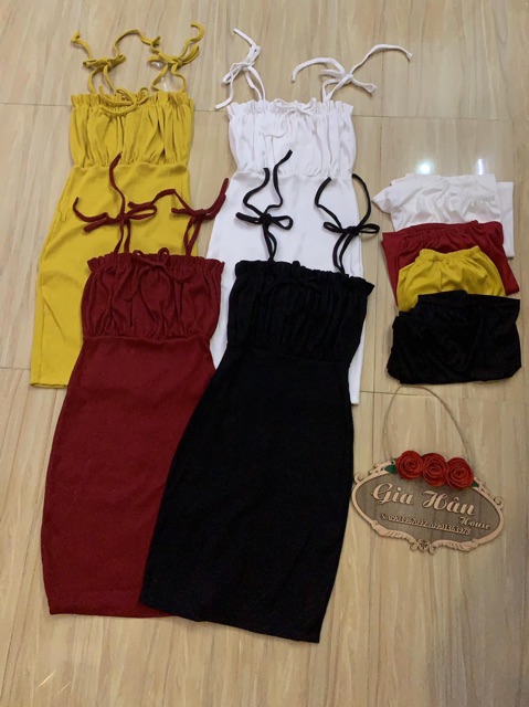 ĐẦM BODY SEXY HAI DÂY NHÚN NGỰC CỰC XINH | BigBuy360 - bigbuy360.vn