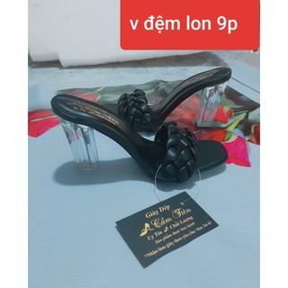 dép nữ quai thắt màu đen sale size 33 đến 44