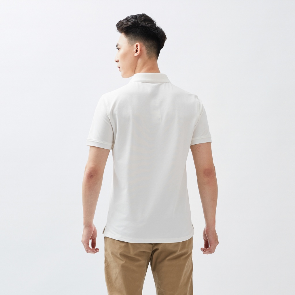Áo polo nam ngắn tay trơn thương hiệu 360 Boutique trắng đen chất liệu cao cấp - POTOL415