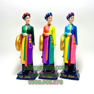 Tượng cô gái miền Bắc - trong bộ tượng ba miền Việt Nam Hình Ảnh Việt Nam - Quà Tặng - Quà Lưu Niệm Việt Nam