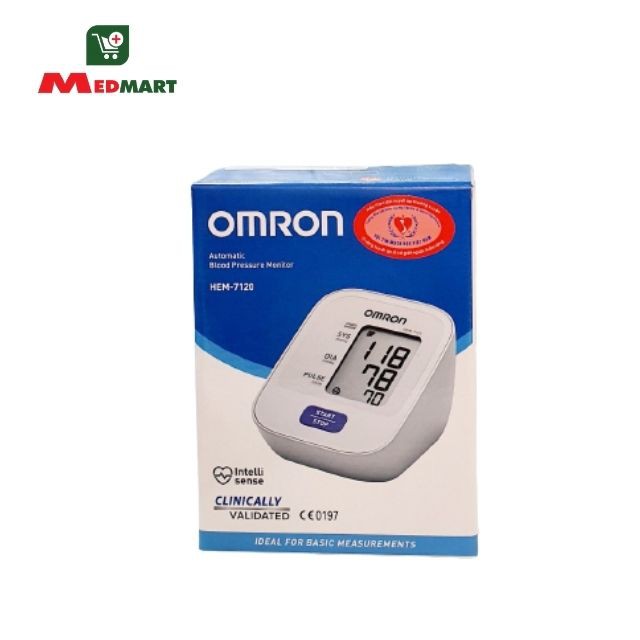 Máy Đo Huyết Áp Bắp Tay Điện Tử OMRON Hem 7120, Bảo Hành 05 Năm Chính Hãng Medmart