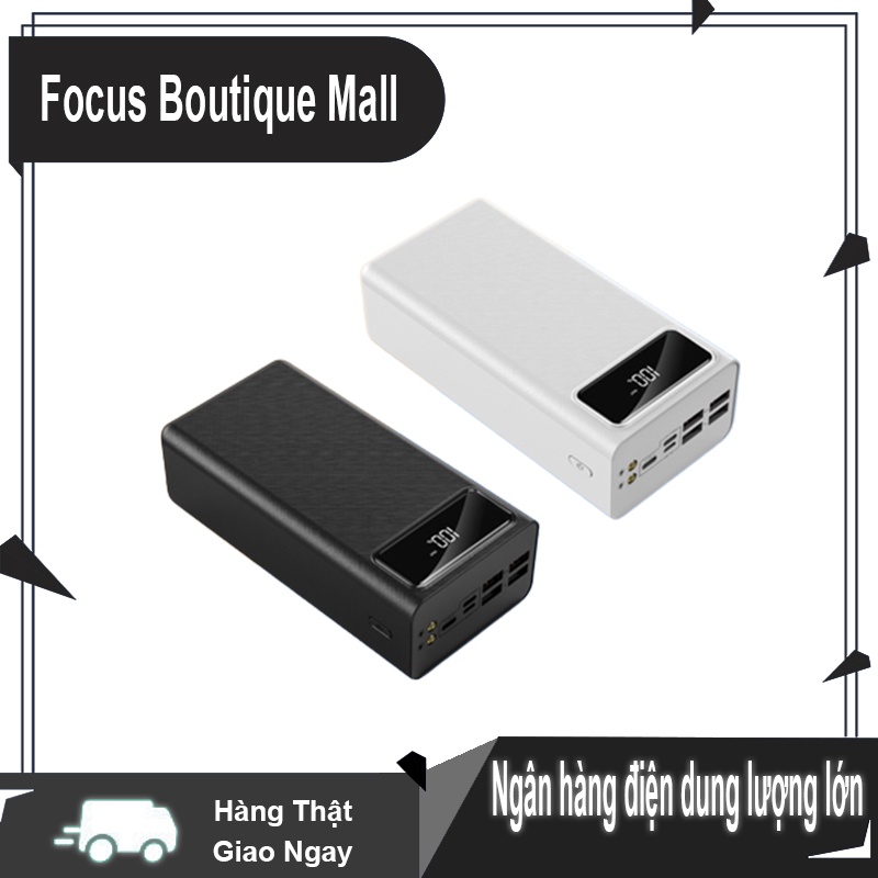 Pin sạc dự phòng công suất lớn 40000/50000 / 60000mah với đèn pin, màn hình led