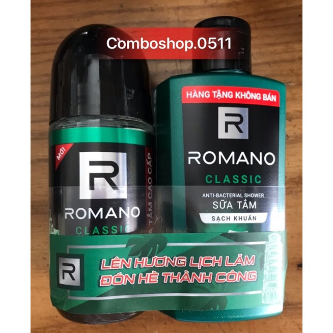 Lăn khử mùi Romano khô thoáng vượt trội-hương nam tính