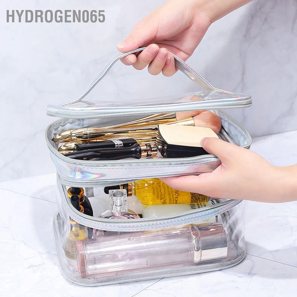 Túi mỹ phẩm dành Túi Đựng Mỹ Phẩm Cỡ Lớn Trong Suốt Chống Thấm Nước Tiện Dụng Mang Đi Du Lịch Hydrogen065