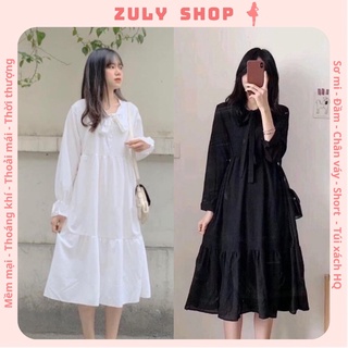 Đầm Babydoll Nơ Ngực phông cách Ulzzang HQ ZuLyshop