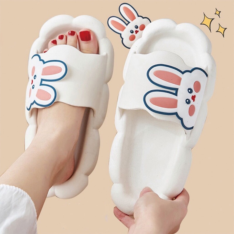 Tikp Dép Đi Trong Nhà Họa Tiết Thỏ Hoạt Hình Dễ Thương Có 5 Màu Size 36-41 Cho Nữ