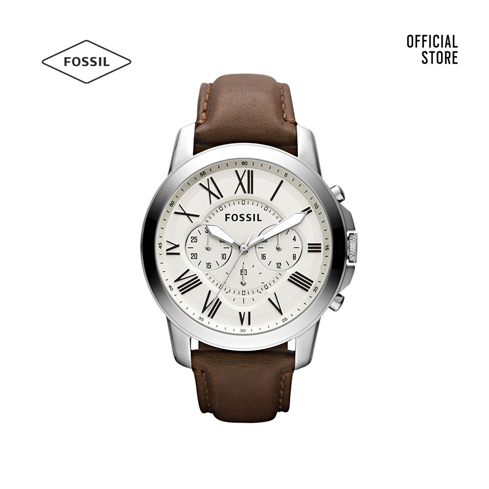 Đồng hồ nam Fossil Grant FS4735IE dây da - nâu
