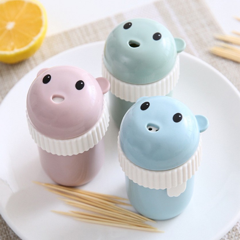 Hộp Đựng Tăm Xỉa Răng Chống Bụi Thiết Kế Dễ Thương Tiện Dụng Cho Nhà Bếp