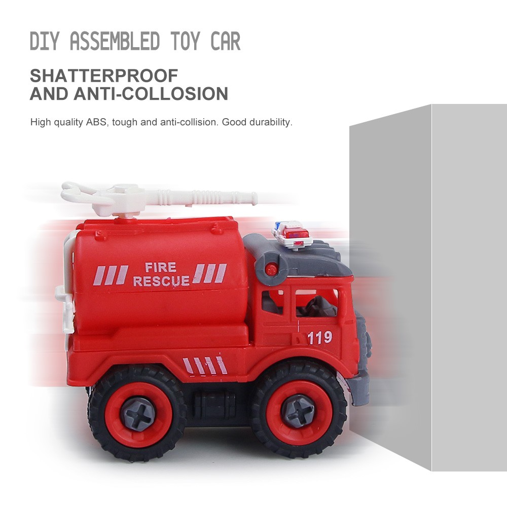 Coolplay Set 4 Đồ Chơi Lắp Ráp Mô Hình Xe Tải / Xe Công Trường Cho Bé