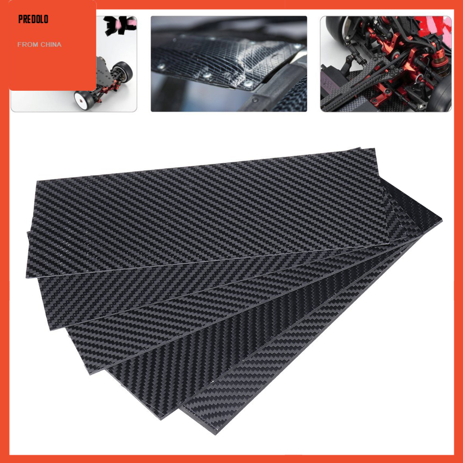 Tấm Sợi Carbon 3k 250x100mm Cho Khung Máy Bay Điều Khiển Fpv