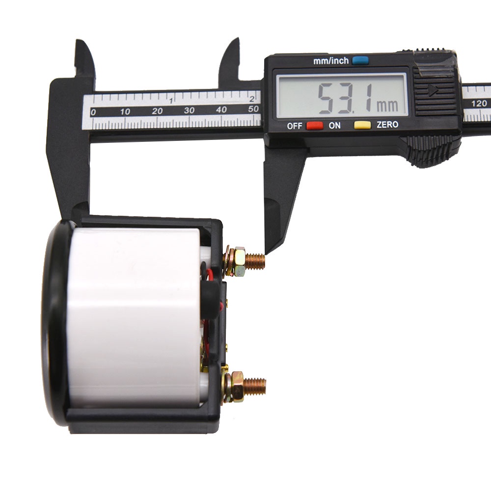 Đồng Hồ Đo Mức Nhiên Liệu Xe Hơi 2 "52mm 12V Cảm Biến Ánh Sáng Trắng Vỏ Đen