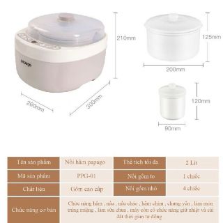 Nồi hầm PAPAGO chính hãng