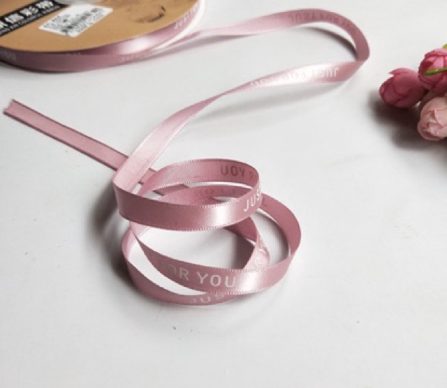 Combo 5 mét Ruybang dây nơ just for you lụa bản 1cm