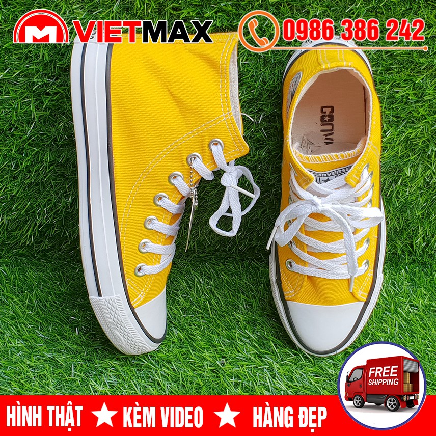 💎 [GIÁ SỐC] Giày Thể Thao CV Classic Vàng Cao Cổ Nam Nữ