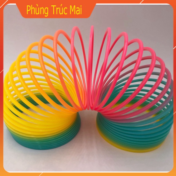 Đồ Chơi Lò Xo Ma Thuật Màu Cầu Vồng Cho Bé , Đồ chơi cho bé