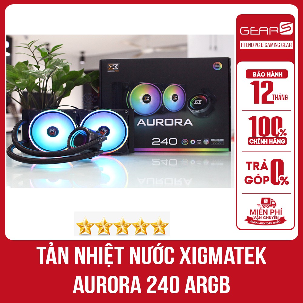 Tản nhiệt XIGMATEK AURORA 240 (EN42807)-ARGB, ALL IN ONE WATERCOOLING