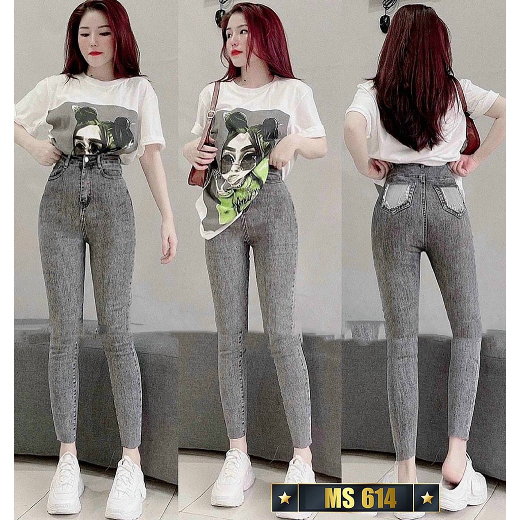 Quần Jean Nữ Lưng Cao ❤️FREESHIP❤️ Quần Bò Nữ Mẫu Mới Form Ôm Chuẩn Body Thời Trang Chuẩn Hàng Shop A-T Fashion - QJNU51 | WebRaoVat - webraovat.net.vn