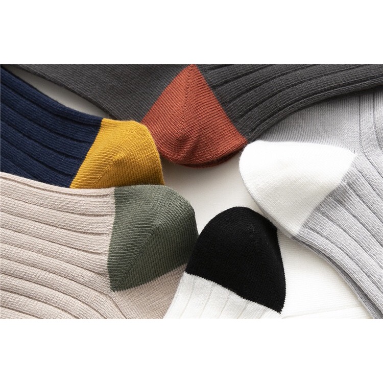 Tất Sọc Cổ Sọc Gót Màu Nam/ Nữ ERASHOP 075087 - Phù Hợp Mang Sneaker, Co Giãn 4 Chiều Freesize, Siêu Rẻ Đẹp