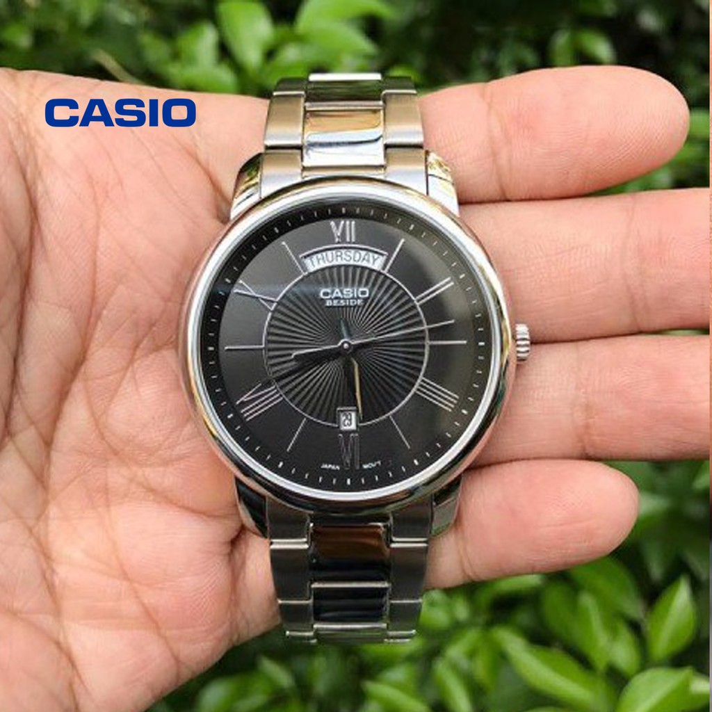 [Mã FARSBR243 giảm 15% đơn 249K] Đồng hồ nam CASIO Beside BEM-152D-1AVDF chính hãng - Bảo hành 1 năm, Thay pin miễn phí