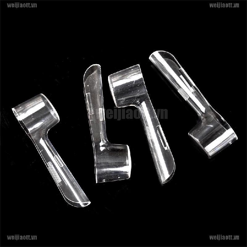 Set 4 Nắp Đậy Bàn Chải Đánh Răng Điện Tiện Lợi Đi Du Lịch