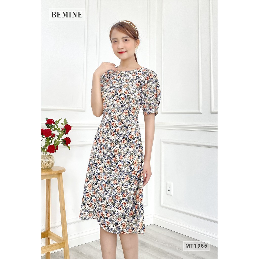Đâm hoa tay bồng xếp ly eo BEMINE MT1965TRANG | BigBuy360 - bigbuy360.vn