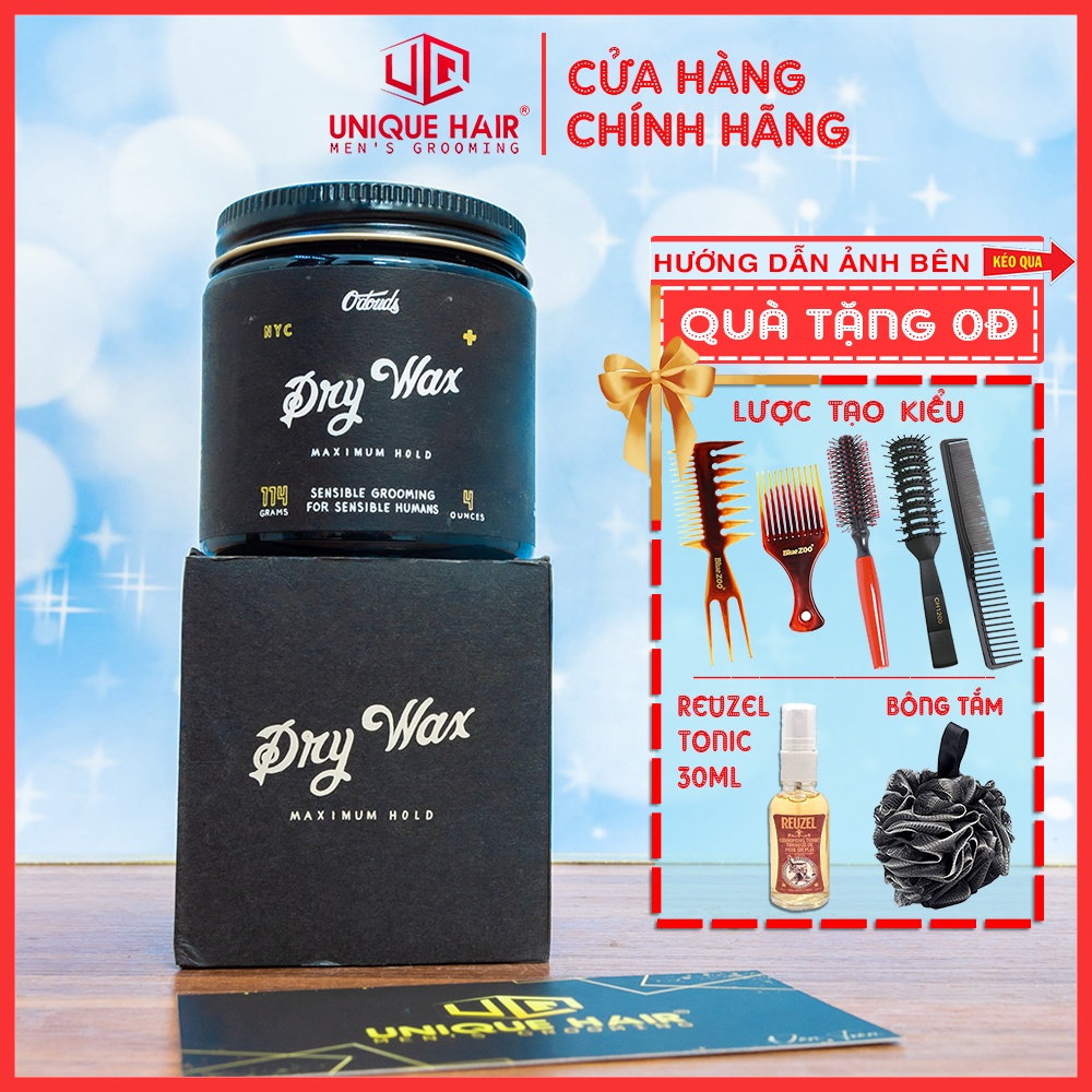 [CHÍNH HÃNG STORE HÀ NỘI] Sáp Vuốt Tóc O'douds Dry Wax Tặng lược | RẺ VÔ ĐỊCH