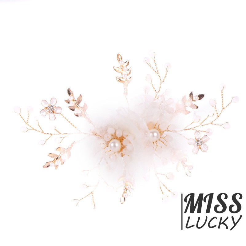 Kẹp tóc trang trí thanh lịch cho cô dâu