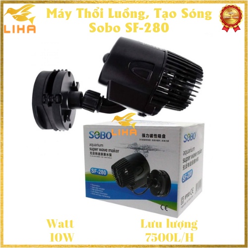 Máy Thổi Luồng Sobo SF-280 (10W - 7500L/H) - Máy Tạo Sóng Hít Nam Châm Cho Bể Cá