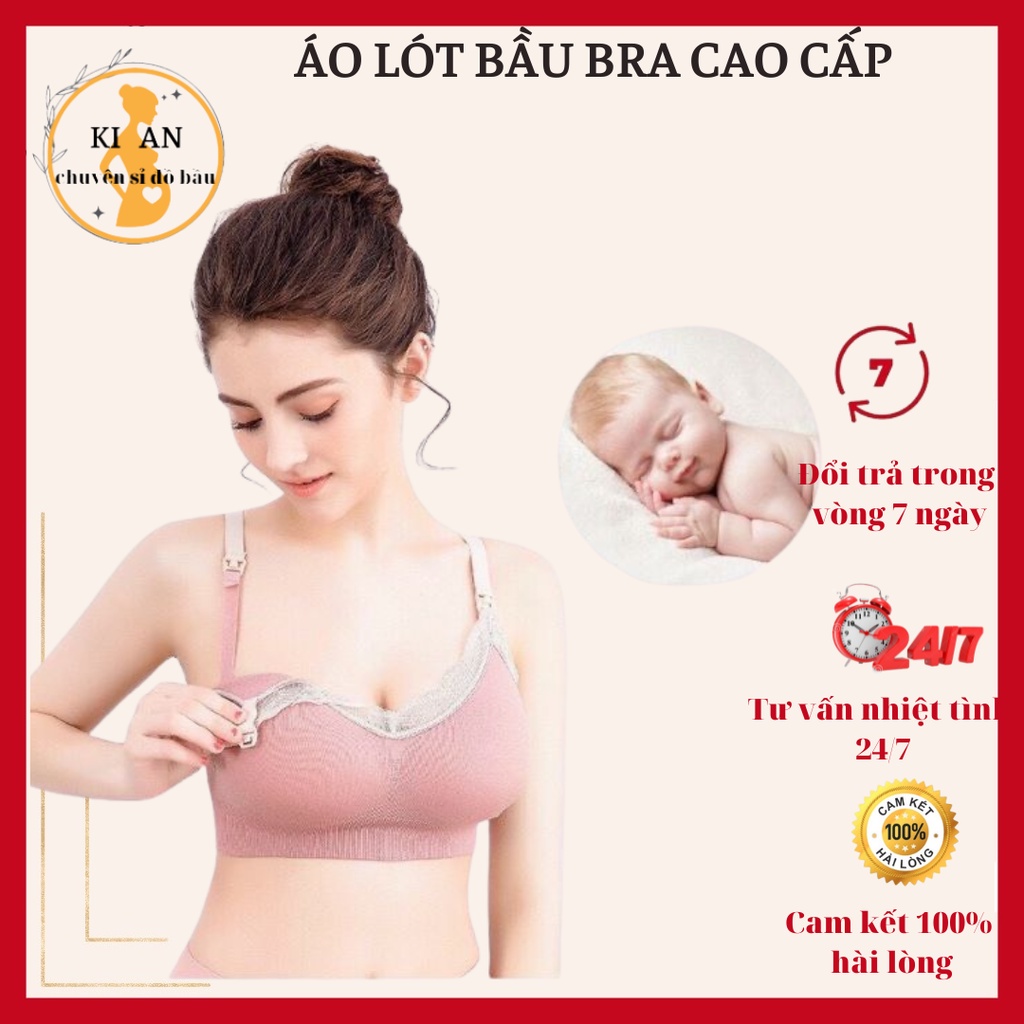 [Hàng chính hãng]Áo lót bầu áo bra bầu chống chảy xệ cao cấp, siêu có giãn, siêu mát, đồ lót bầu mở nắp cho con ti