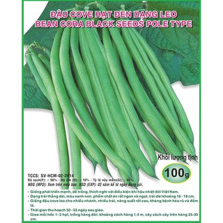 Đậu Cove Hạt Đen Dạng Leo