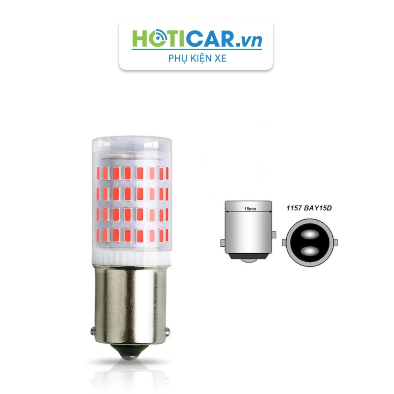 Đèn led phanh, báo rẽ xi nhan, hậu xe chân  1157 chip 3014 1153014-80