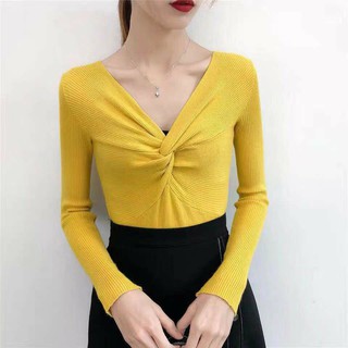 [đẹp - rẻ] áo len xoắn ngực siêu đẹp