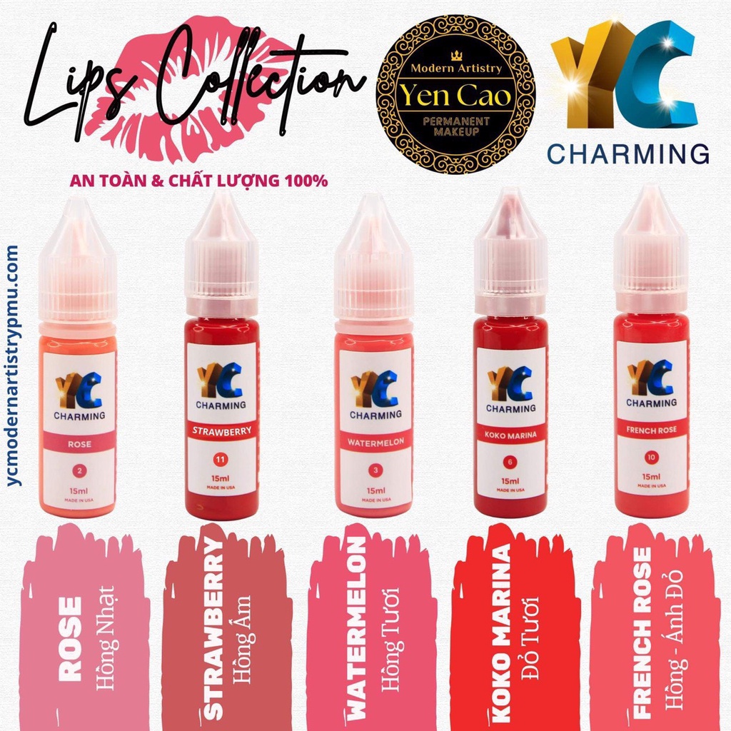 Mực YC Charming mực môi-lông mày