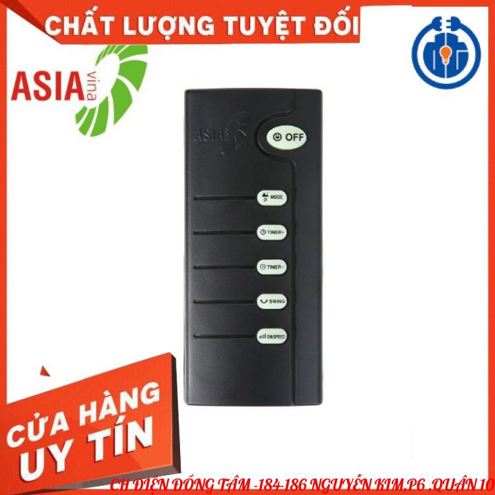 ⚡GIAO NHANH 1H⚡ Remote Điều Khiển Quạt Asia Đen - Hàng chính hãng mới 100%.