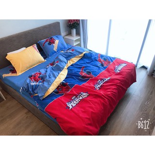 2 mẫu chăn ga poly cotton spider man (chát vs shop để chọn mẫu)