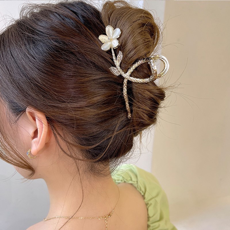 Kẹp Tóc Kim Loại Hình Hoa Màu Vàng Thời Trang Mùa Hè Cho Nữ dreamdiary