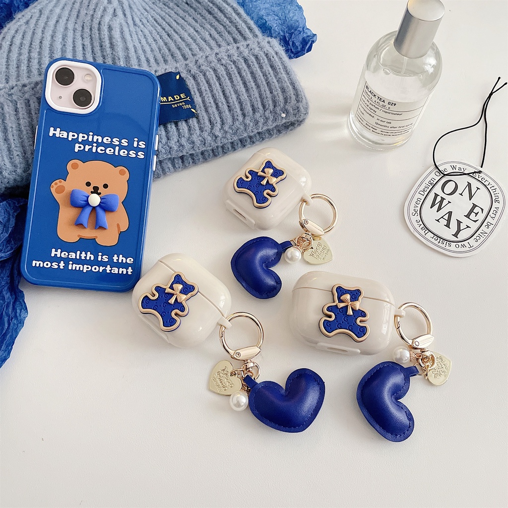 Vỏ bọc bảo vệ hộp sạc tai nghe hình thích hợp cho AirPods 1/2 / 3 / Pro Bluetooth